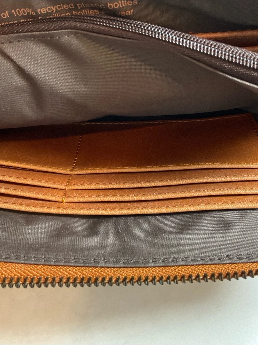 Matt & Nat Brown Leather Wristlet Clutch